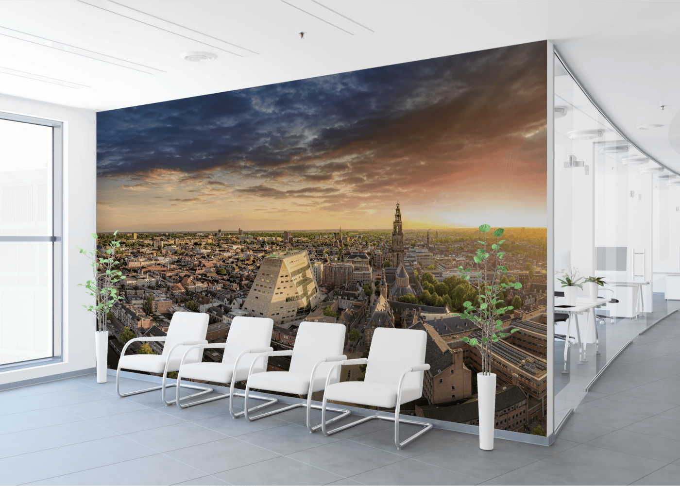 Sfeer en identiteit met fotokunst van Groningen aan de muur