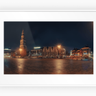 Foto van Binnenstad Groningen - Grote Markt - Op schilderij