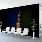 Foto van de Martinitoren in Groningen als muurdecoratie