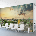 Foto van de Museumbrug in Groningen als muurdecoratie