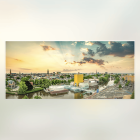 Panoramafoto van de Museumbrug in Groningen 