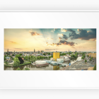 Foto van de Museumbrug in Groningen als schilderij