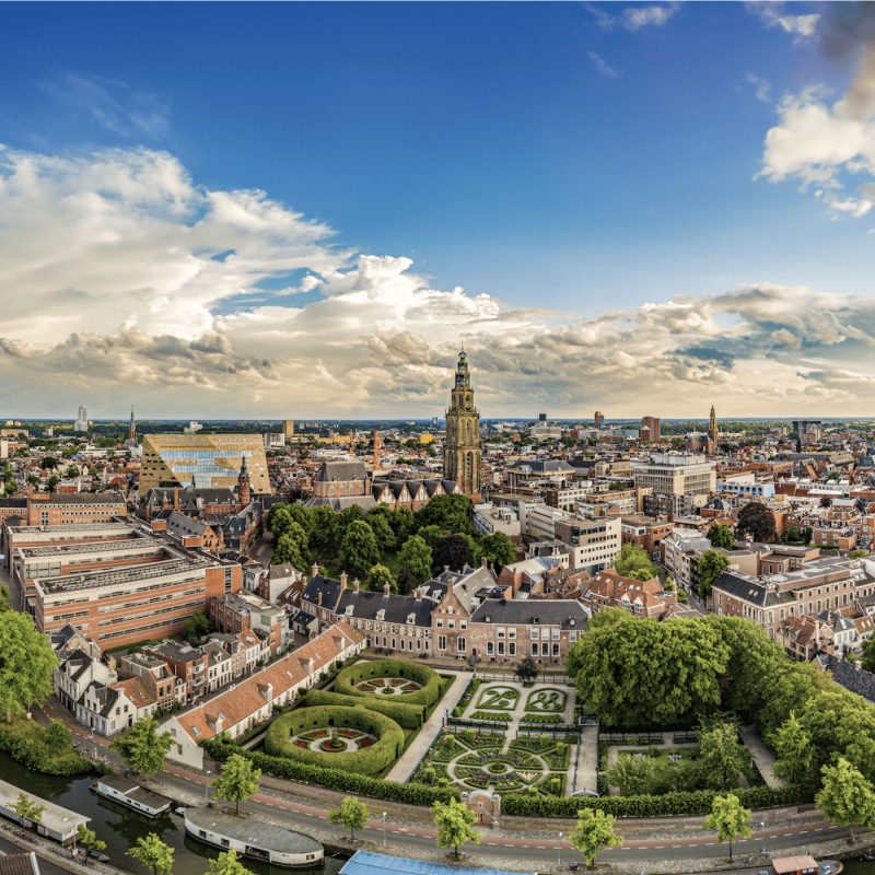 Foto van de Skyline Groningen