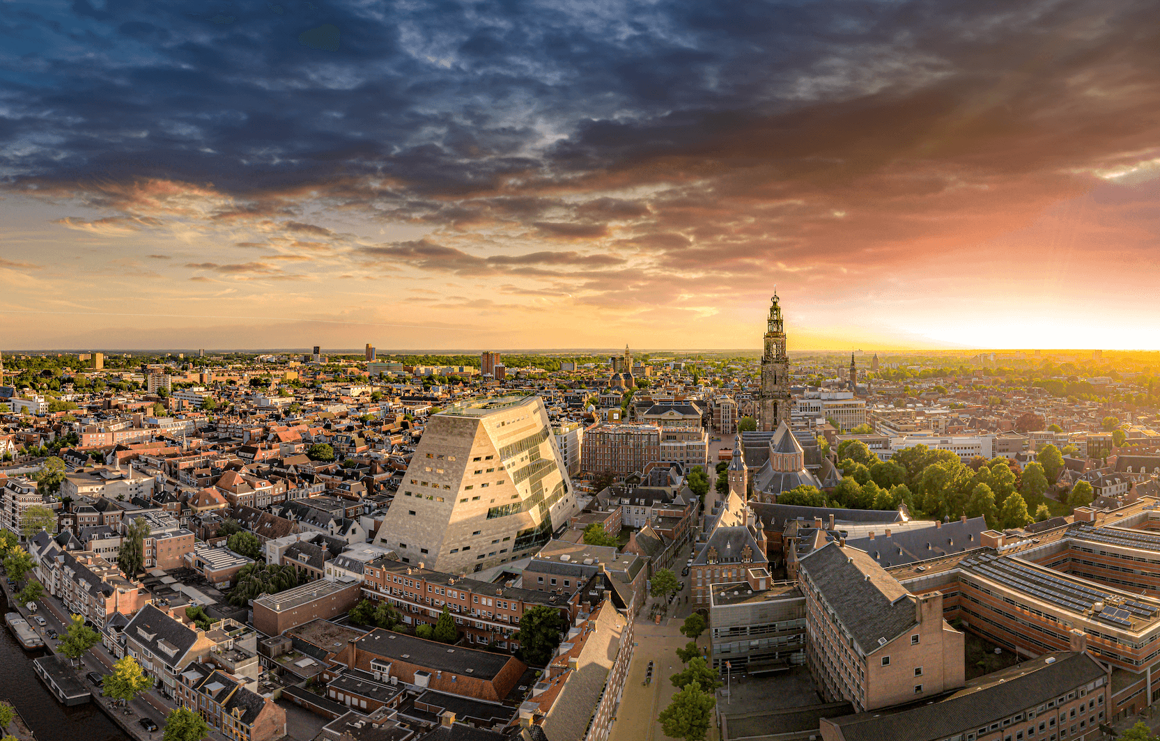 Foto van groningen stad