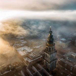 Foto van de Skyline van Groningen - Martinitoren