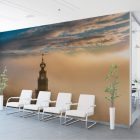 Foto van de Martinitoren in mist - Kantooromgeving