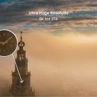 Foto van de Martinitoren in mist - Hoge resolutie