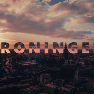 Foto van de Skyline van Groningen met de Martinitoren
